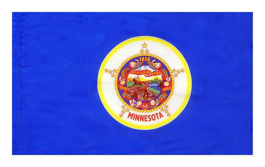 3x5 Minnesota State Indoor Flag with Polehem Sleeve
