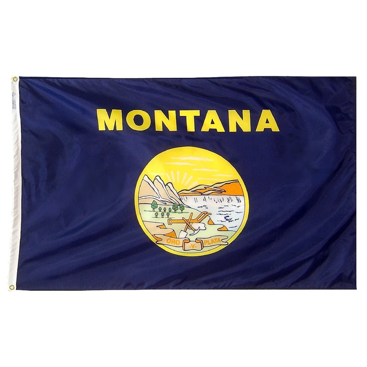 12"x18" Montana State Outdoor Nylon Flag
