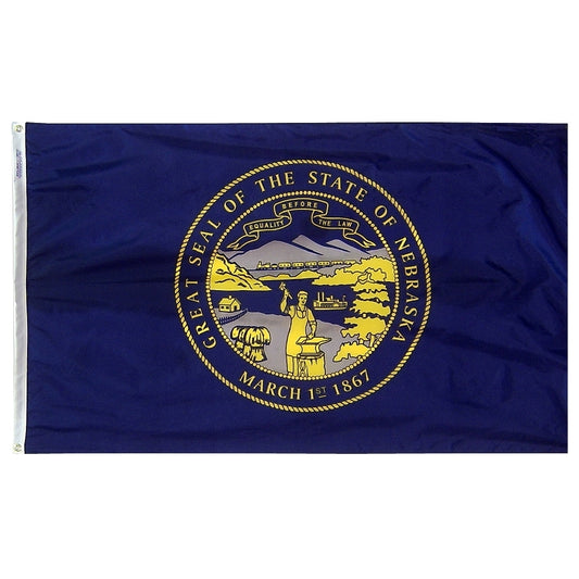 5x8 Nebraska State Outdoor Nylon Flag