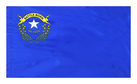 3x5 Nevada State Indoor Flag with Polehem Sleeve