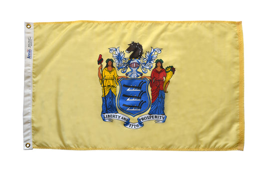 8'x12' New Jersey State Outdoor Nylon Flag