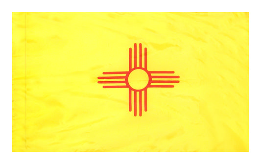 3x5 New Mexico State Indoor Flag with Polehem Sleeve
