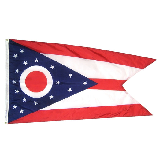 8'x12' Ohio State Outdoor Nylon Flag