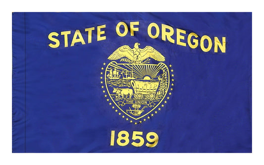 3x5 Oregon State Indoor Flag with Polehem Sleeve