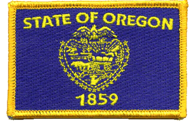Oregon State Embroidered Flag Patch