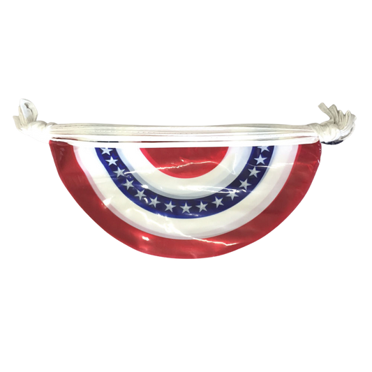 9"x12" Stars & Stripes Patriotic Bunting Pennant String - 60'