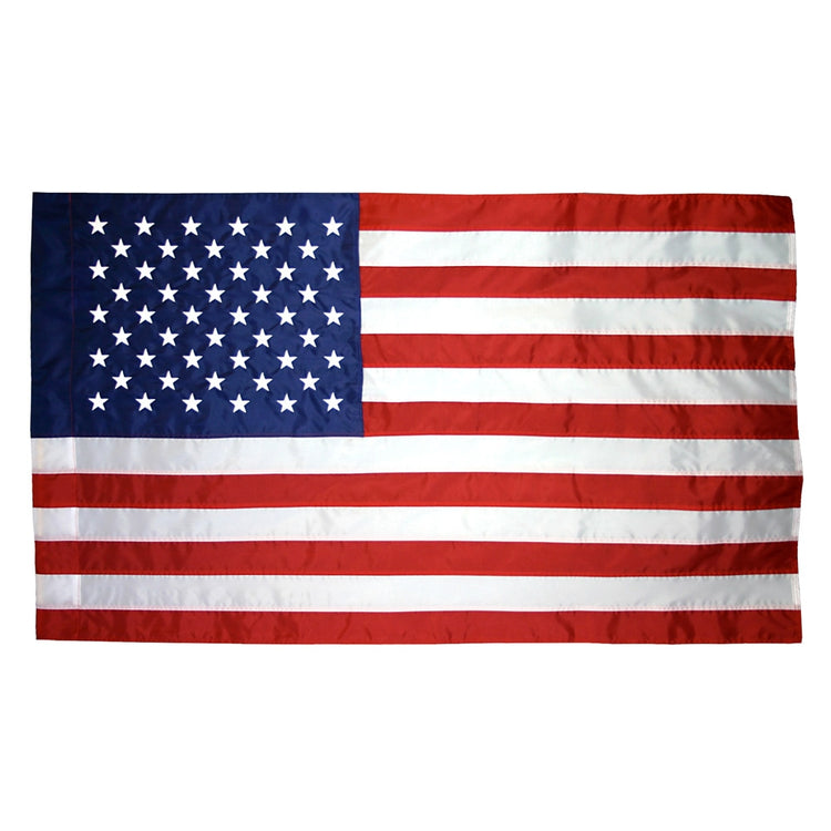 2.5x4 American Indoor & Parade Sewn Nylon Flag with Sleeve
