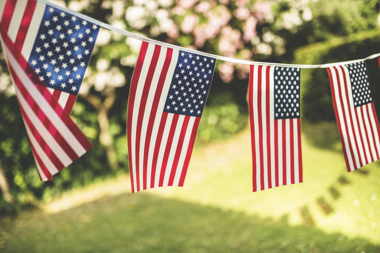12"x18" USA Pennant String - 60'