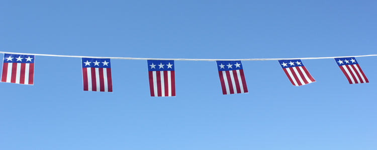 9"x12" Yankee Doodle Pennant String - 60'