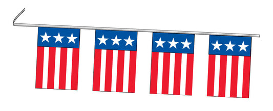 9"x12" Yankee Doodle Pennant String - 60'