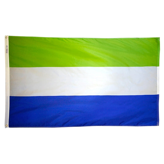 12"x18" Sierra Leone Outdoor Nylon Flag