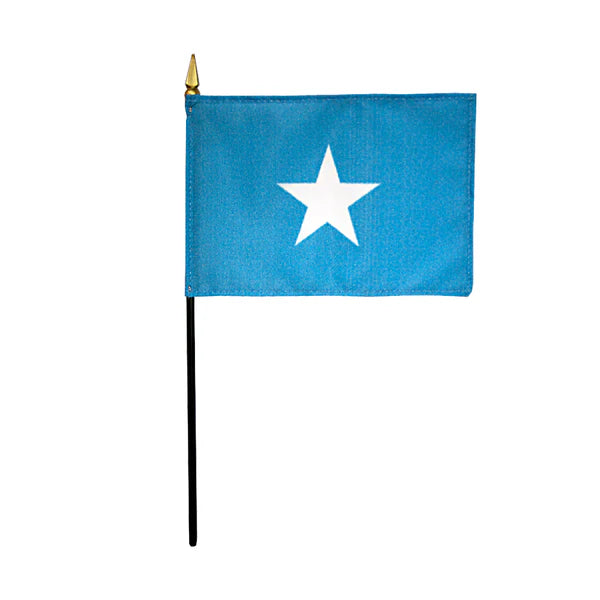 4"x6" Somalia Poly-Silk Handheld Stick Flag