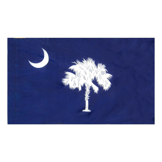 3x5 South Carolina State Indoor Flag with Polehem Sleeve