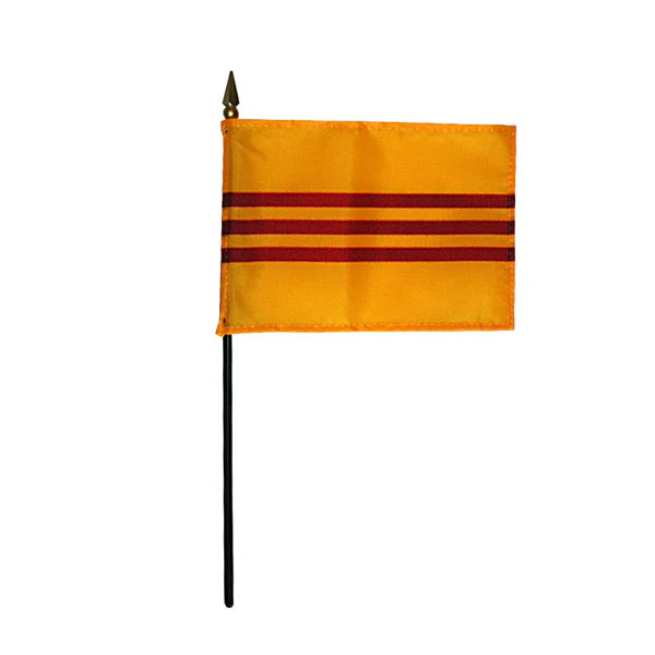 4"x6" South Vietnam Handheld Stick Flag