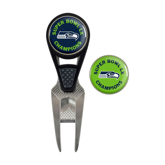 Seattle Seahawks Super Bowl LX Champions CVX Repair Tool & Ball Markers