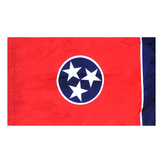 3x5 Tennessee State Indoor Flag with Polehem Sleeve