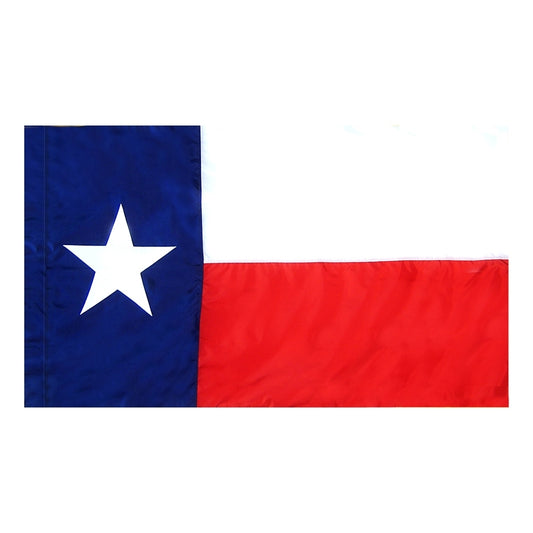3x5 Texas State Indoor Flag with Polehem Sleeve