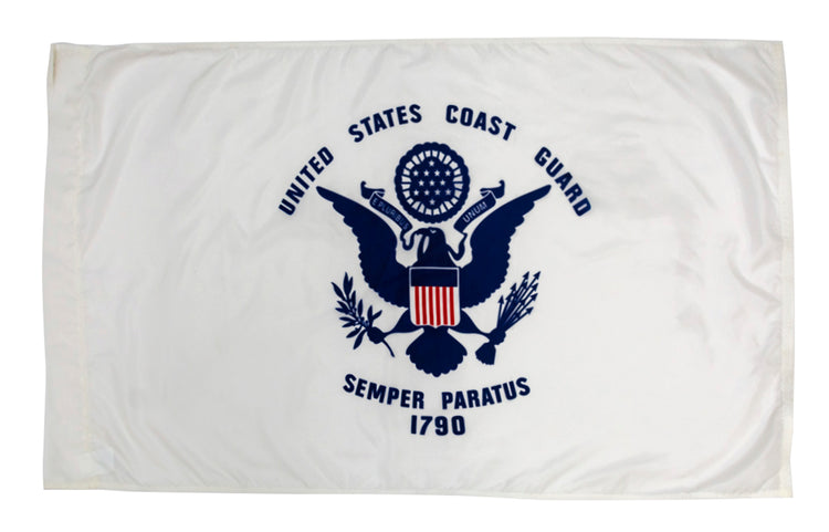 2.5x4 US Coast Guard Outdoor Nylon Flag with Sleeve
