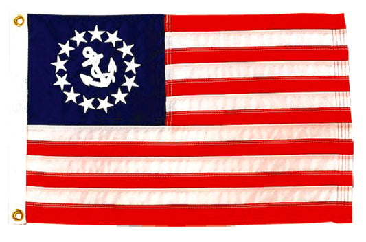 12"x18" US Yacht Ensign Outdoor Nylon Flag