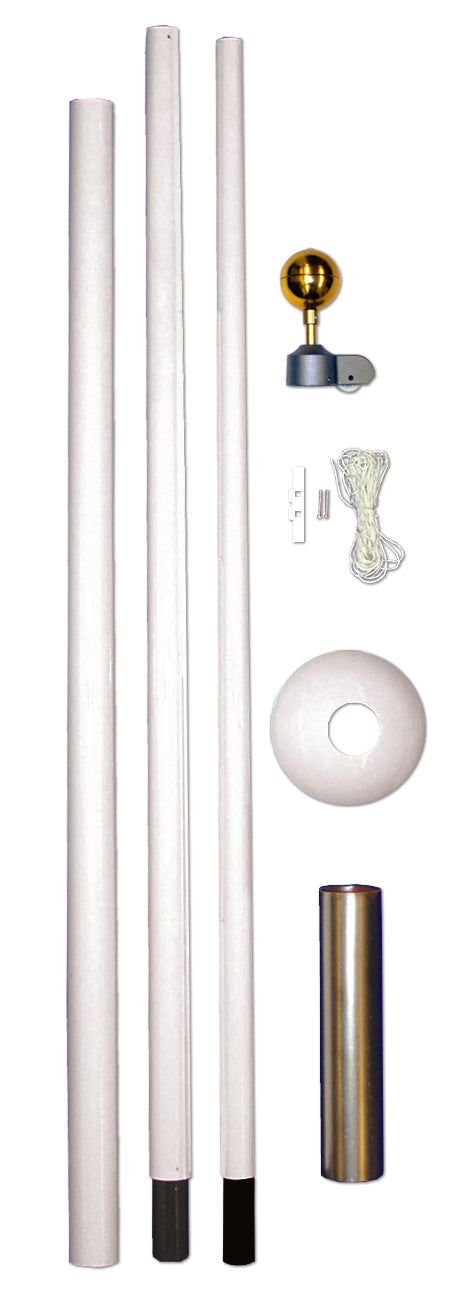 20' Fiberglass  3-piece Flagpole