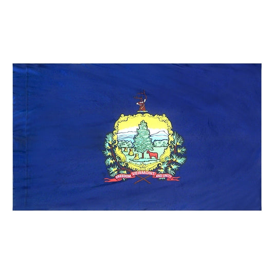 3x5 Vermont State Indoor Flag with Polehem Sleeve