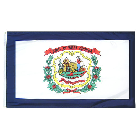 6x10 West Virginia State Outdoor Nylon Flag