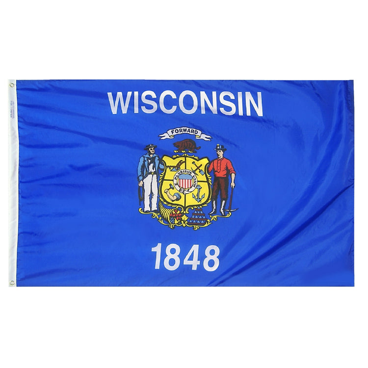 3x5 Wisconsin State Outdoor Nylon Flag
