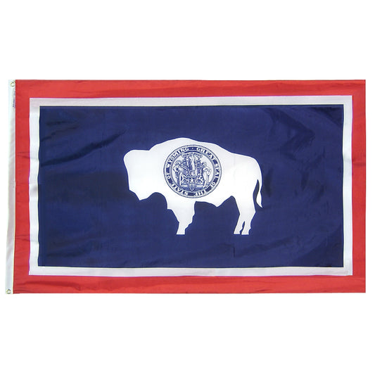 5x8 Wyoming State Outdoor Nylon Flag