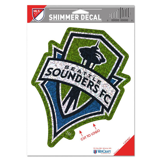 5"'x7" Seattle Sounders Shimmer Decal