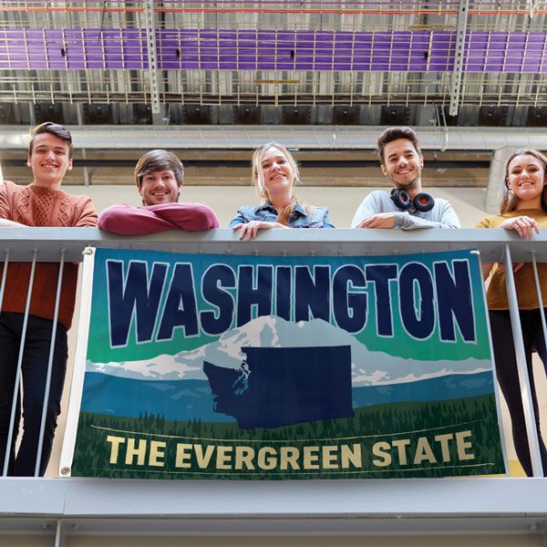 Washington The Evergreen State Outdoor Flag