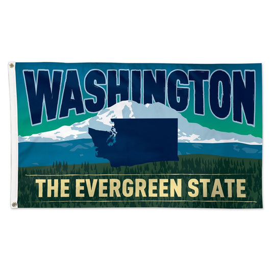 Washington The Evergreen State Outdoor Flag
