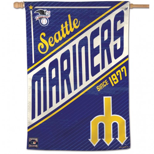 28"x40" Seattle Mariners Cooperstown House Flag