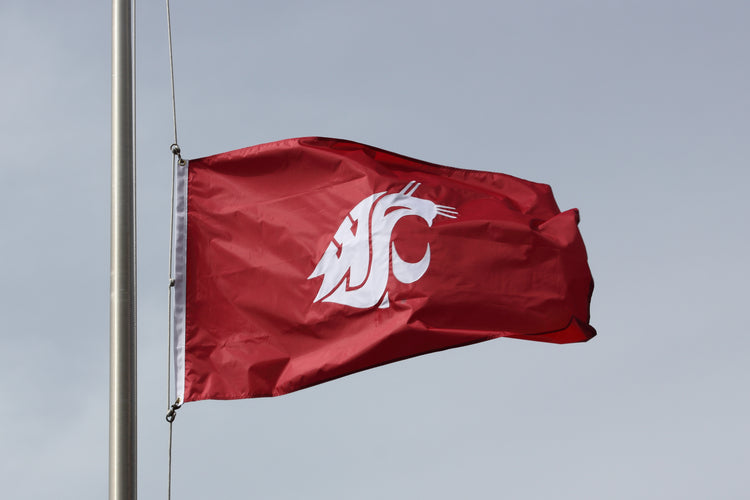 3x5 Washington State University Cougars Sewn Outdoor Polyester Flag
