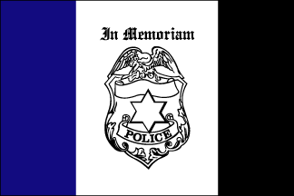 3x5 Police In Memoriam Outdoor Nylon Flag