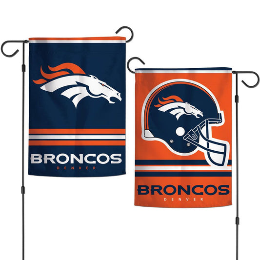 12.5"x18" Denver Broncos Double-Sided Garden Flag