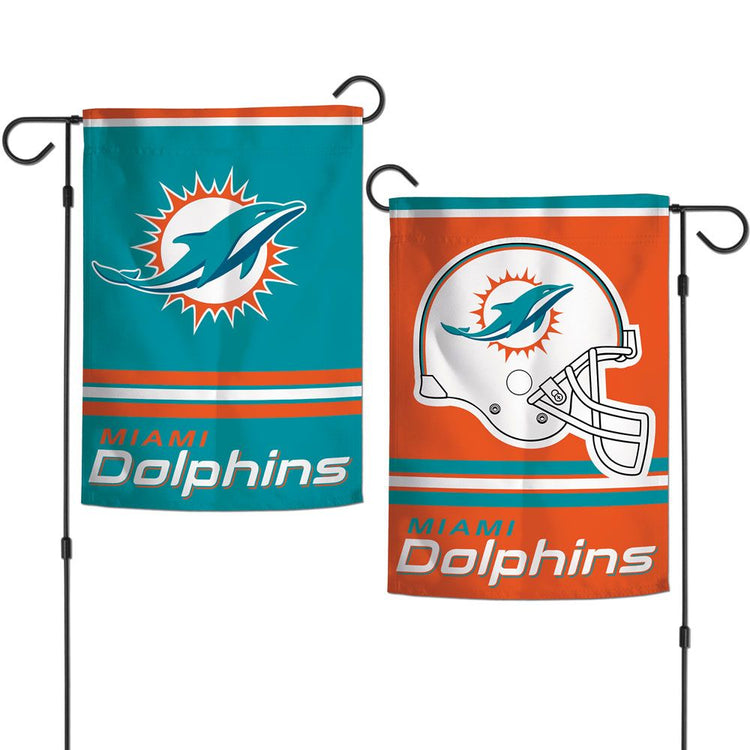 12.5"x18" Miami Dolphins Double-Sided Garden Flag