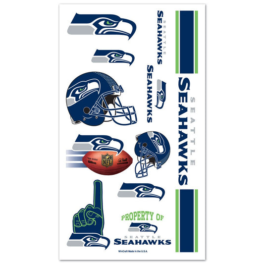 Seattle Seahawks Assorted Tattoos Pack