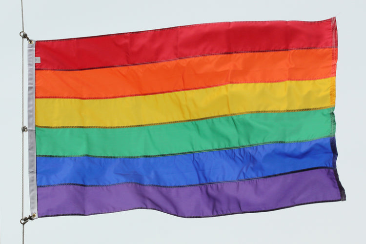 3x5 Rainbow Sewn Outdoor Nylon Flag