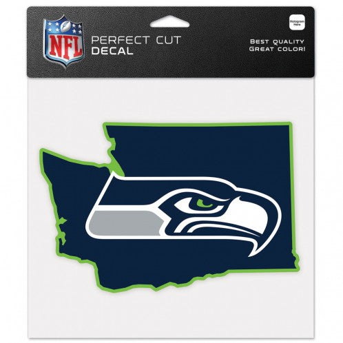 8"x8" Seattle Seahawks Washington State Decal