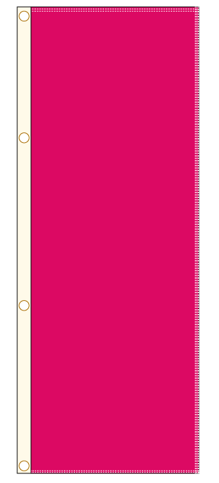 8x3 Solid Color Nylon Attraction Flag - Crimson