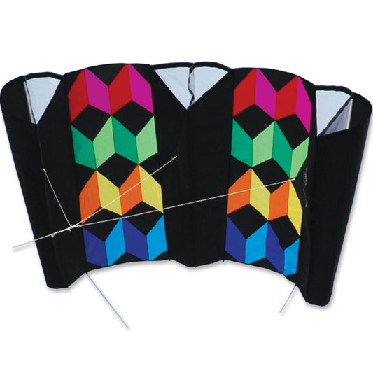 Rainbow Illusion Polyester Frameless Power Sled Kite; 95"x44.5" - Wind Range 5 ~ 20 mph