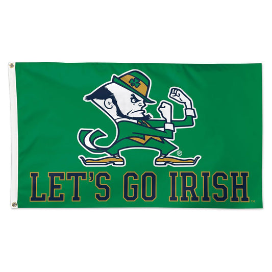 3x5 University of Notre Dame Let's Go Irish Outdoor Flag