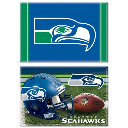 2"x3" Seattle Seahawks Magnet 2-Pack