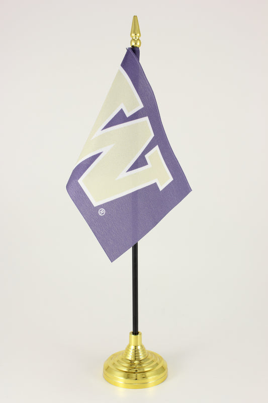 4"x6" University of Washington Huskies Stick Flag Set