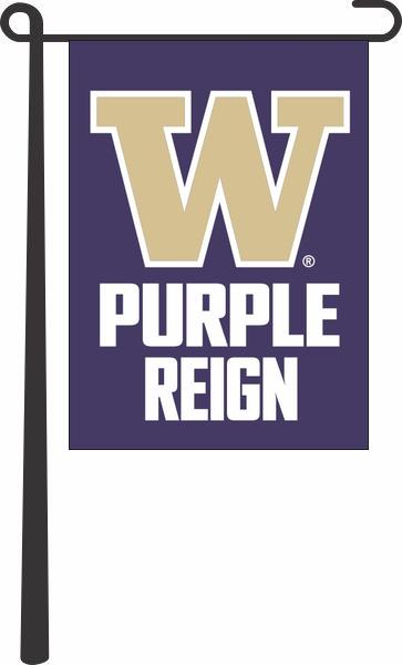 13"x18" University of Washington Huskies Purple Reign Garden Flag