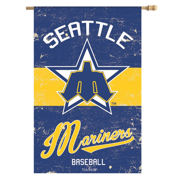 28"x44" Seattle Mariners Double-Sided Retro House Flag