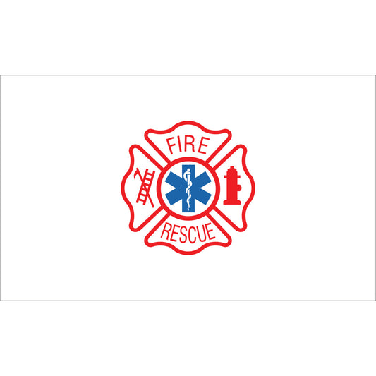 3x5 Fire Rescue Outdoor Nylon Flag