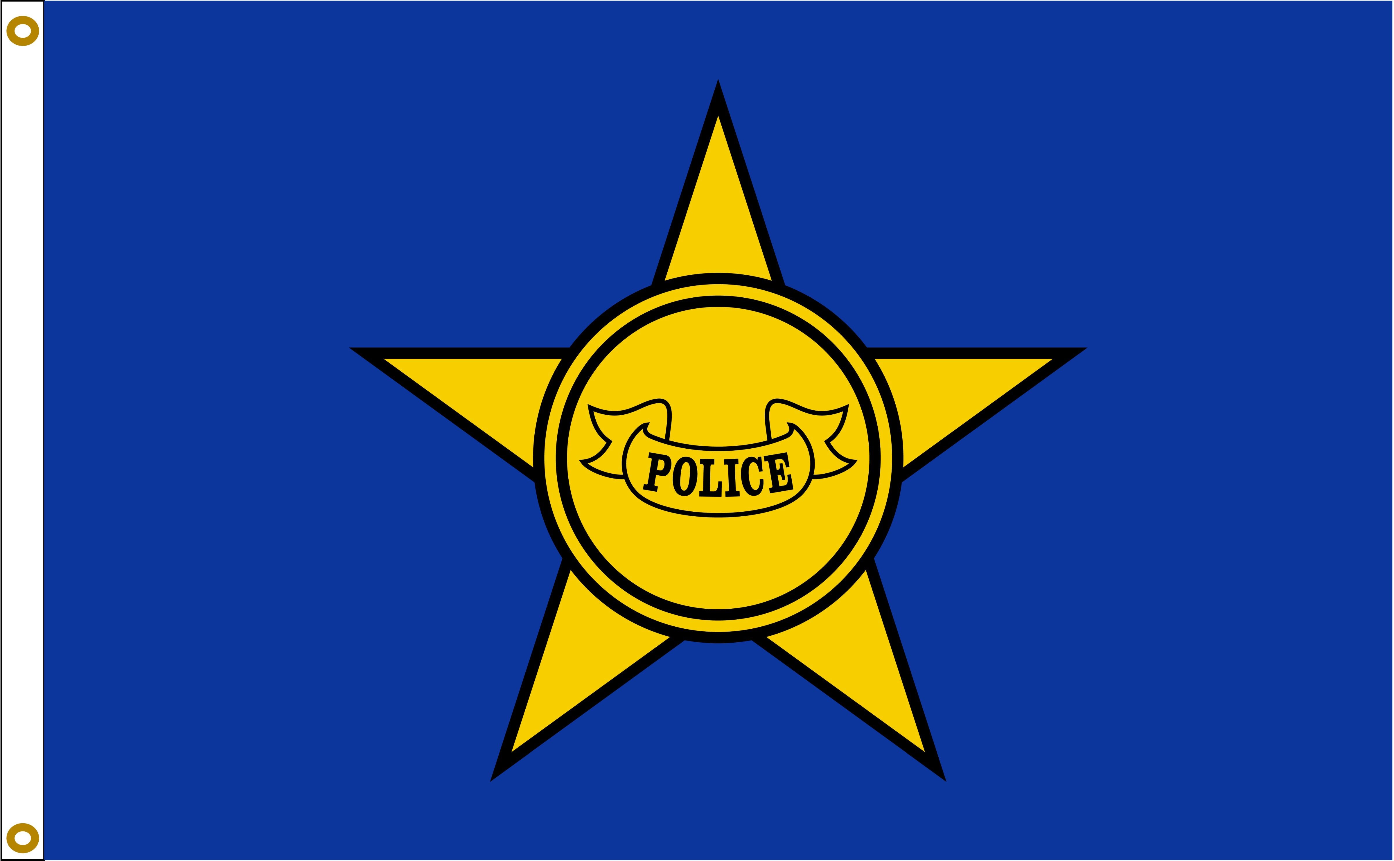 Generic Police Flag 3x5 Police Department Outdoor Nylon Flag