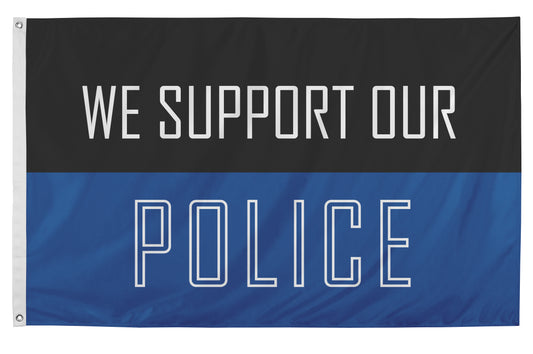 3x5 We Support Our Police Outdoor Nylon Flag