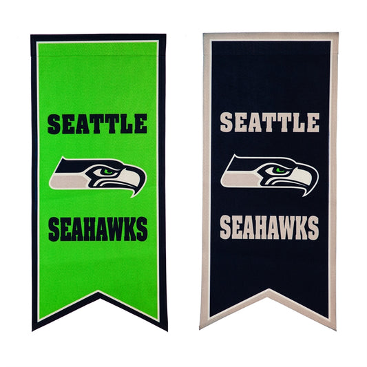 12.5"x28" Seattle Seahawks Double-Sided Garden Flag